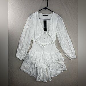 Sundae muse size 10 white dress NWT